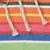 Striped Hammock Chair with Fringe Trim - Perfect for Summer