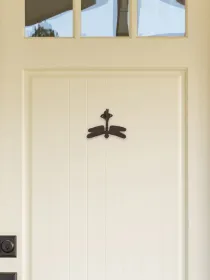 DRAGONFLY CAST IRON DOOR KNOCKER