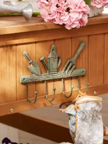 GARDEN TOOLS CAST IRON WALL HOOK