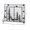Woodland Wonder Decorative Fireplace Screen - Enhance Your Home with Rustic Charm