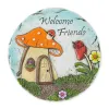 Welcome Friends Garden Stepping Stone - Outdoor Decorative Pathway Stone
