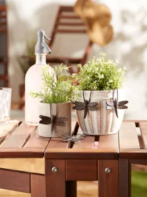 DRAGONFLY CAST IRON POT HANGER SET OF 4