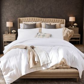 Polyester Brushed Single Quilt Core, Dot Quilting, Microfiber Filling, Suitable For All Seasons, Down Quilt Alternative, Breathable And Warm,CPC (Option: 229cmX229cm 3pcs)