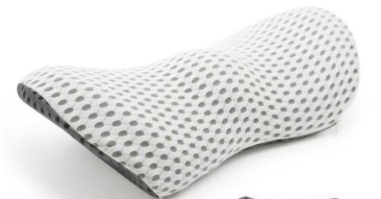 Lumbar Support Pillow For Side Sleepers Pregnancy Relieve Hip Coccyx Sciatica Pain Machine Chair Back Cushion Waist Car Seat (Option: Light gray pillowcase)